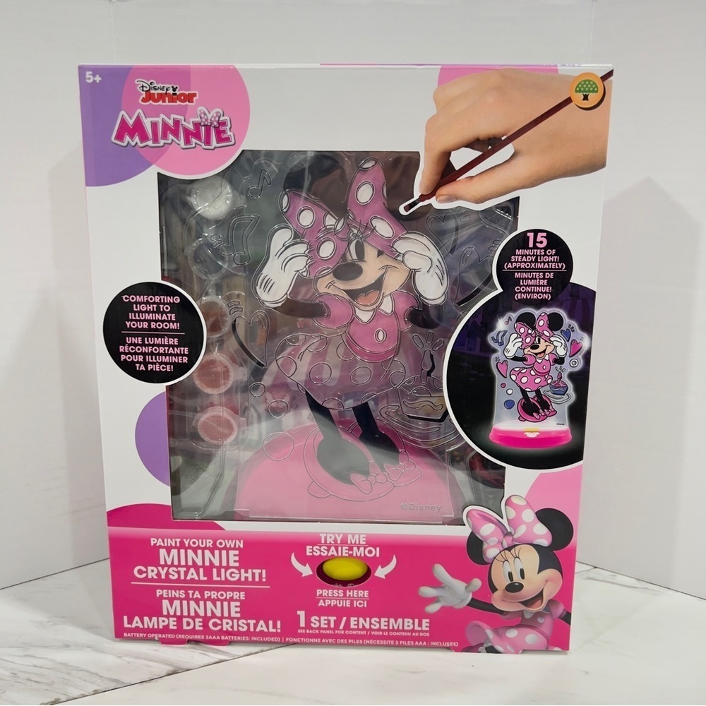 Disney Minnie Mouse Paint Your Own Crystal Light For 5+ Years Old Kids